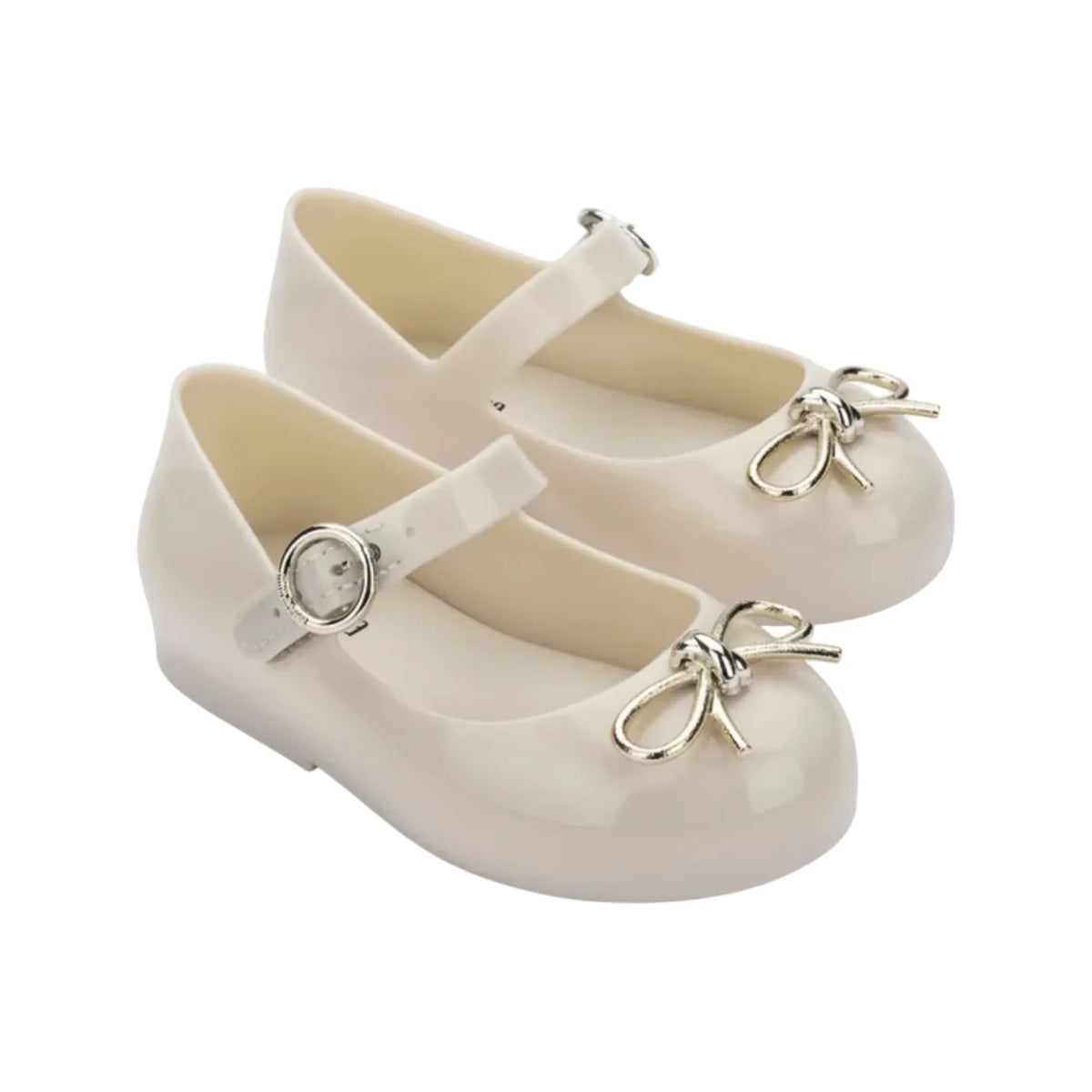 KIDS' SOFT BALLERINA BABY MARY JANE FLAT || BEIGE GOLD