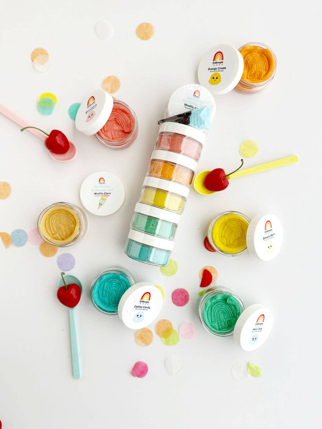 ICE CREAM MINI KID DOUGH || RAINBOW SET