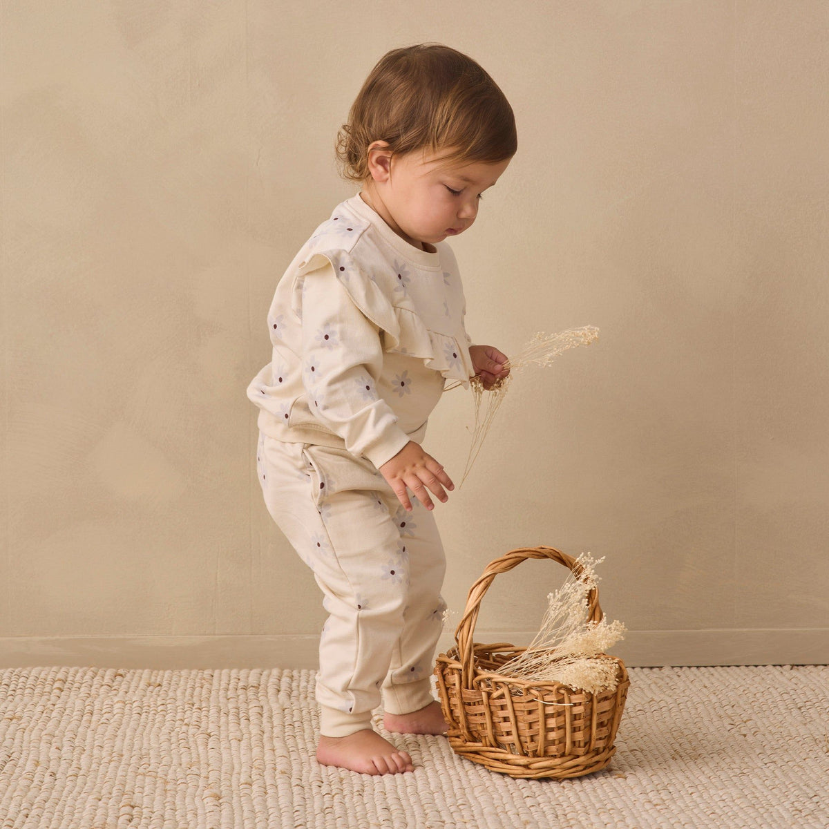 Relaxed Fleece Sweatpant Blue Daisy
