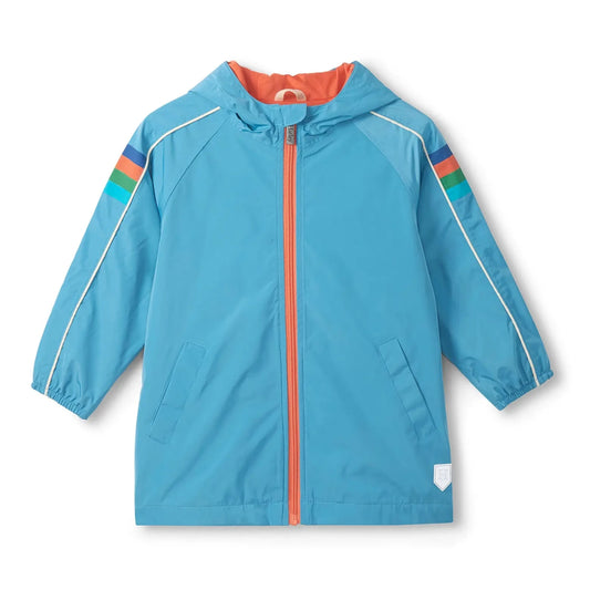 NIAGARA BLUE JERSEY LINED RAIN JACKET