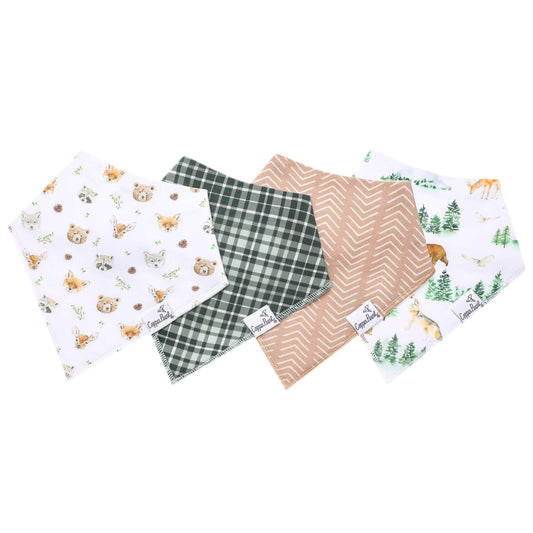 4 PACK BABY BANDANA BIBS || WILDER