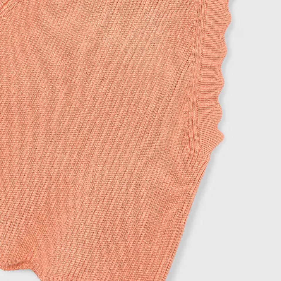 GIRL HALTER TOP || PEACH