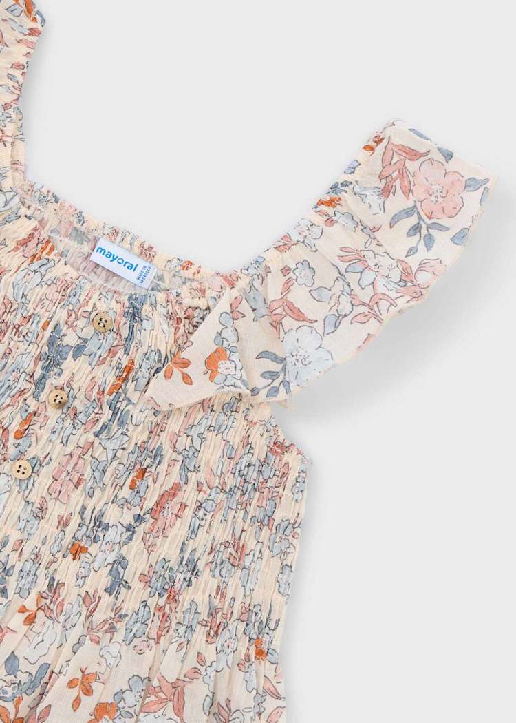 PRINTED BAMBULA TOP || SALMON