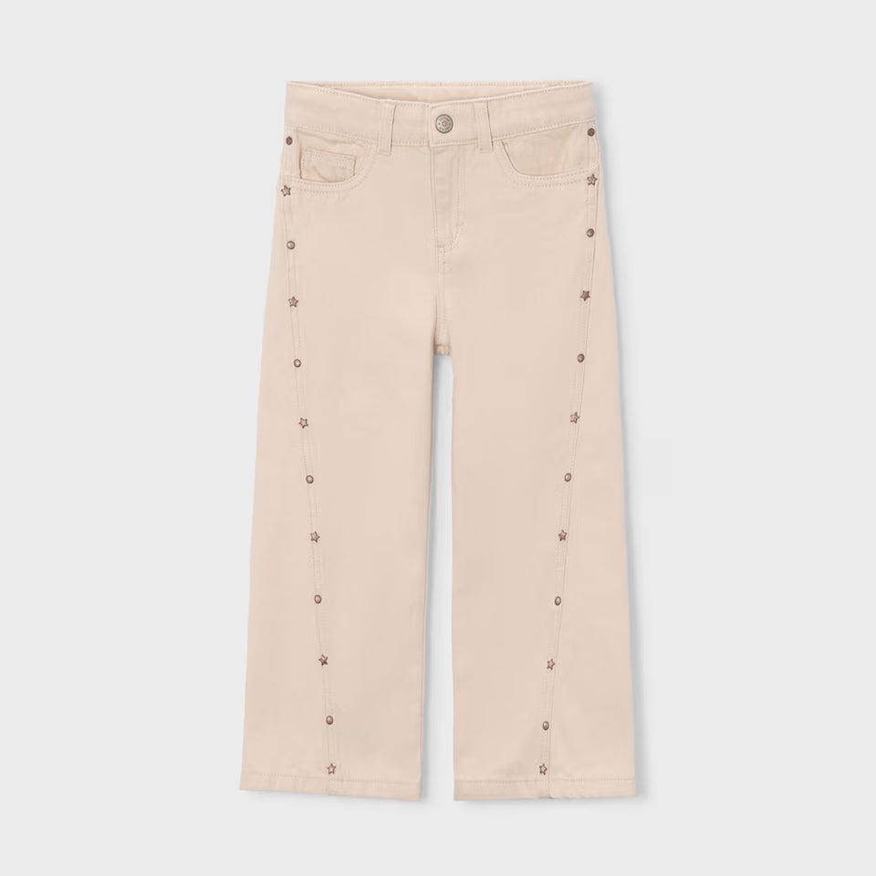 GIRL TWILL PANTS || LIGHT KHAKI