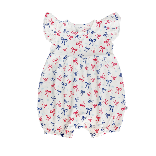BAMBOO RUFFLE ROMPER || GOD BLESS BOWS