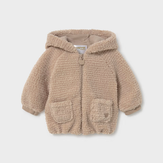 BABY FAUX FUR SWEATSHIRT WITH EARS