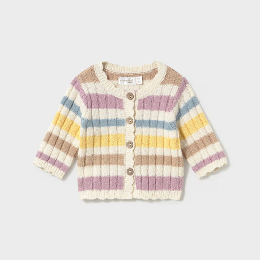 STRIPE KNIT CARDIGAN