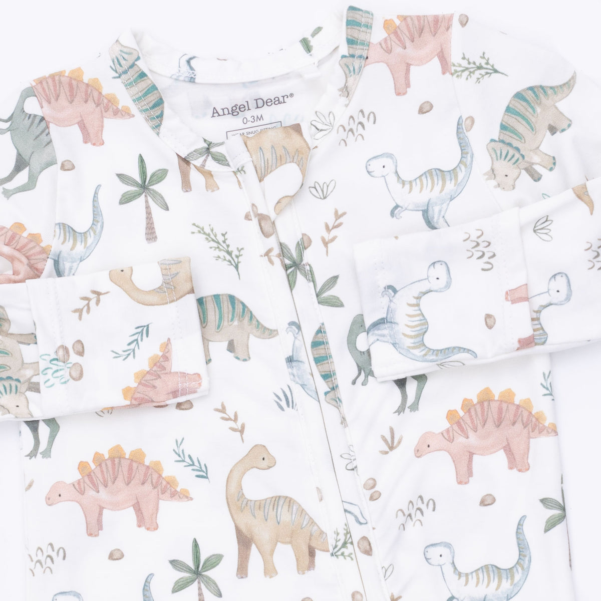 SWEET BABY DINOS 2 WAY ZIPPER FOOTIE