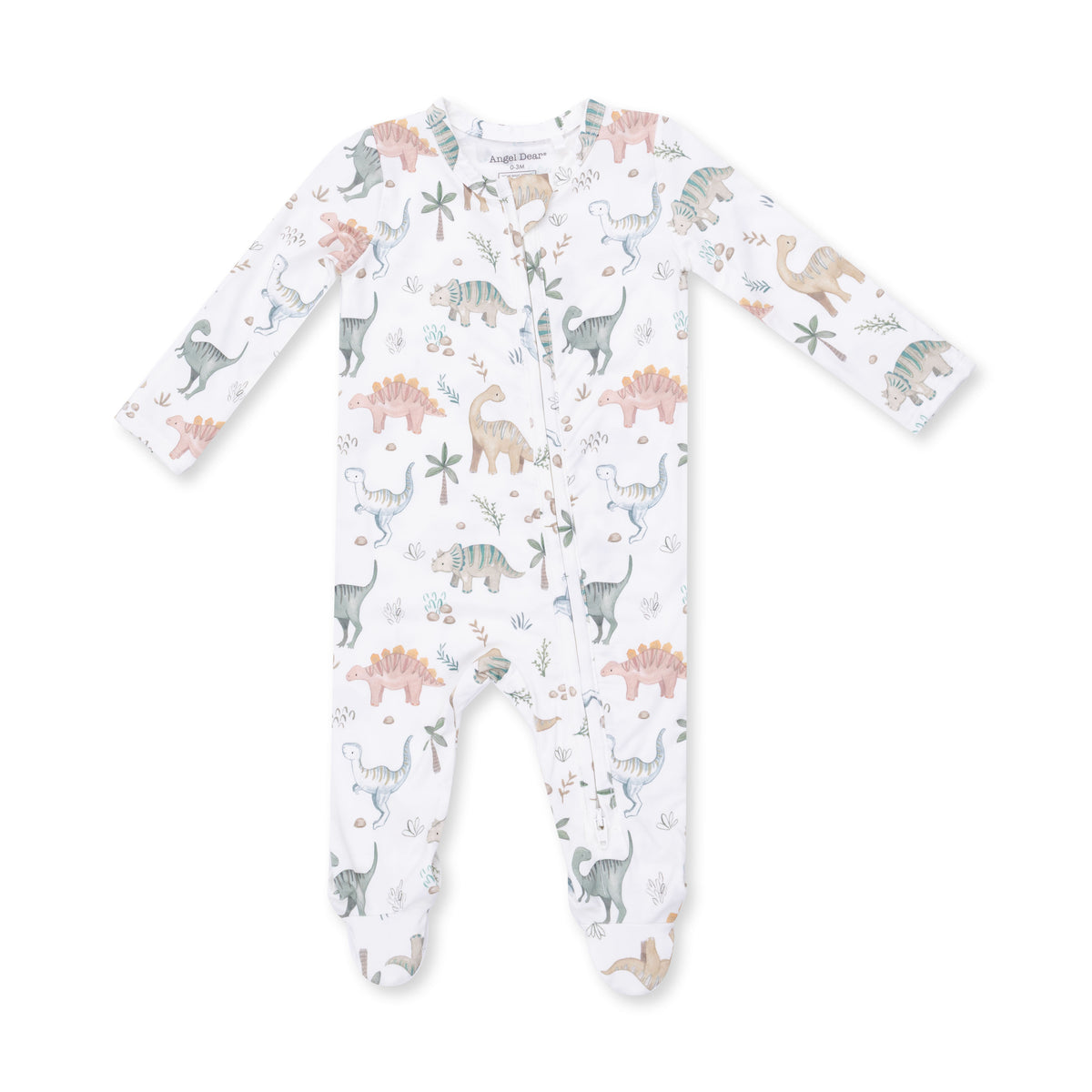 SWEET BABY DINOS 2 WAY ZIPPER FOOTIE